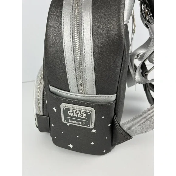 NWT DISNEY WORLD PARKS LOUNGEFLY BACKPACK MANDALORIAN GROGU STARWARS GLOW A60 - Picture 8 of 9